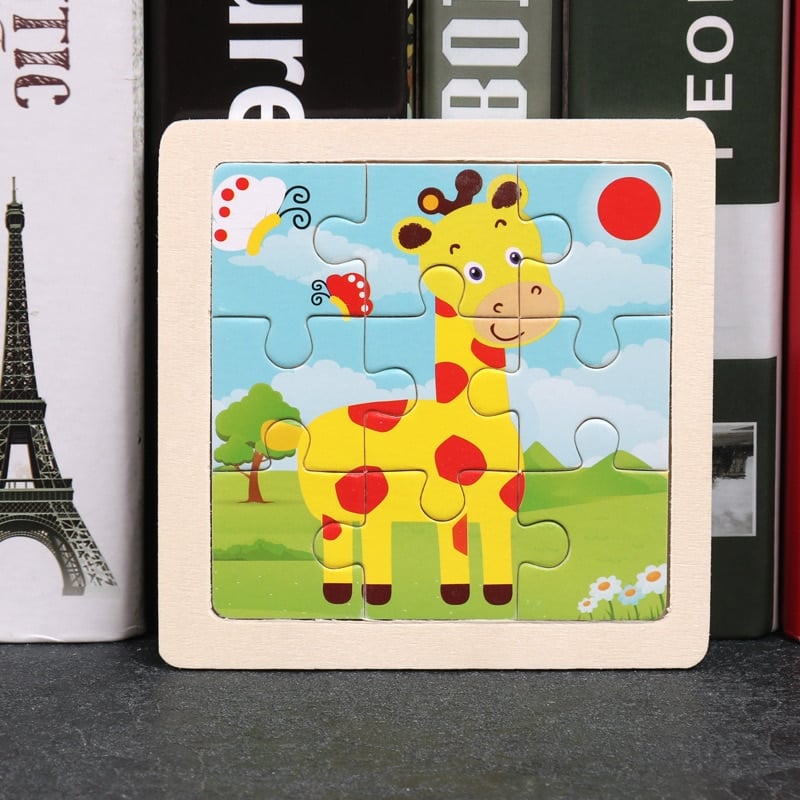 Giraffe Wooden Animal Puzzle