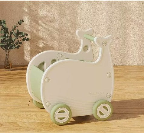 Green Baby Walker Cart - Whale