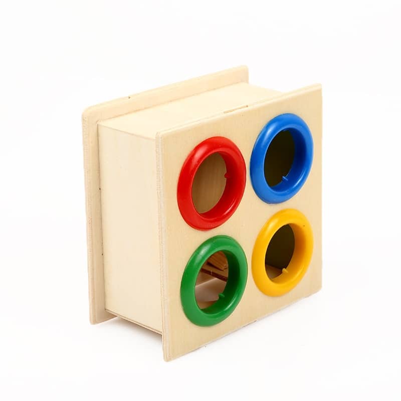 Hammering Toy with 4 Colored Holes