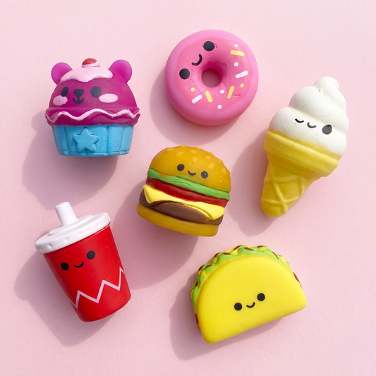 Cute Squishy Mochi Food Squishies (6 Pack)