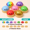 What's inside the 7-pack: 7 mystery dumplings + 7 steamer boxes