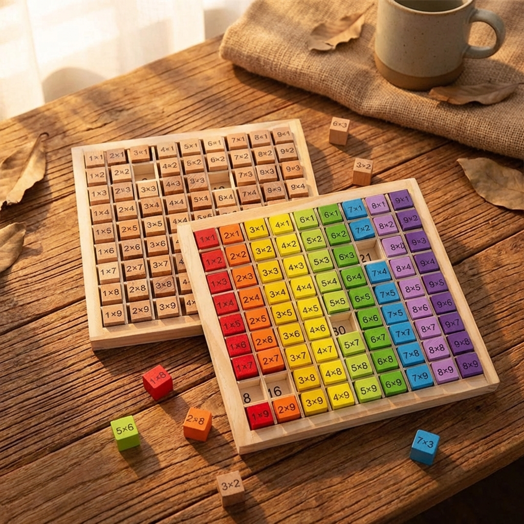 Montessori Multiplication Board - Hands-On Math Learning Tool