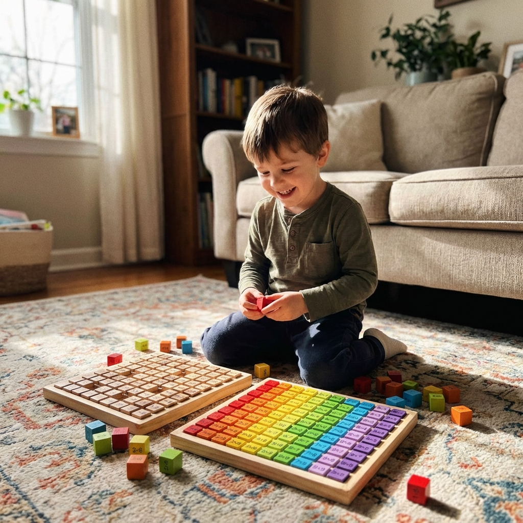 Montessori Multiplication Board - Hands-On Math Learning Tool