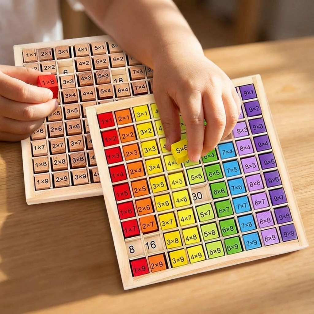 Montessori Multiplication Board - Hands-On Math Learning Tool
