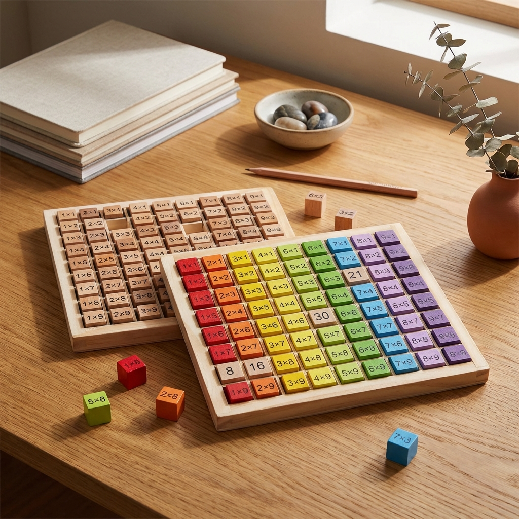 Montessori Multiplication Board - Hands-On Math Learning Tool