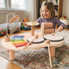 Wooden Montessori Xylophone with Wind Chimes - Educational Music Toy 3+