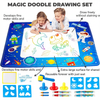 100x80cm Magic Water Drawing Mat with Reusable Pens - Mess-Free Art