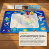 100x80cm Magic Water Drawing Mat with Reusable Pens - Mess-Free Art