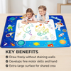 100x80cm Magic Water Drawing Mat with Reusable Pens - Mess-Free Art