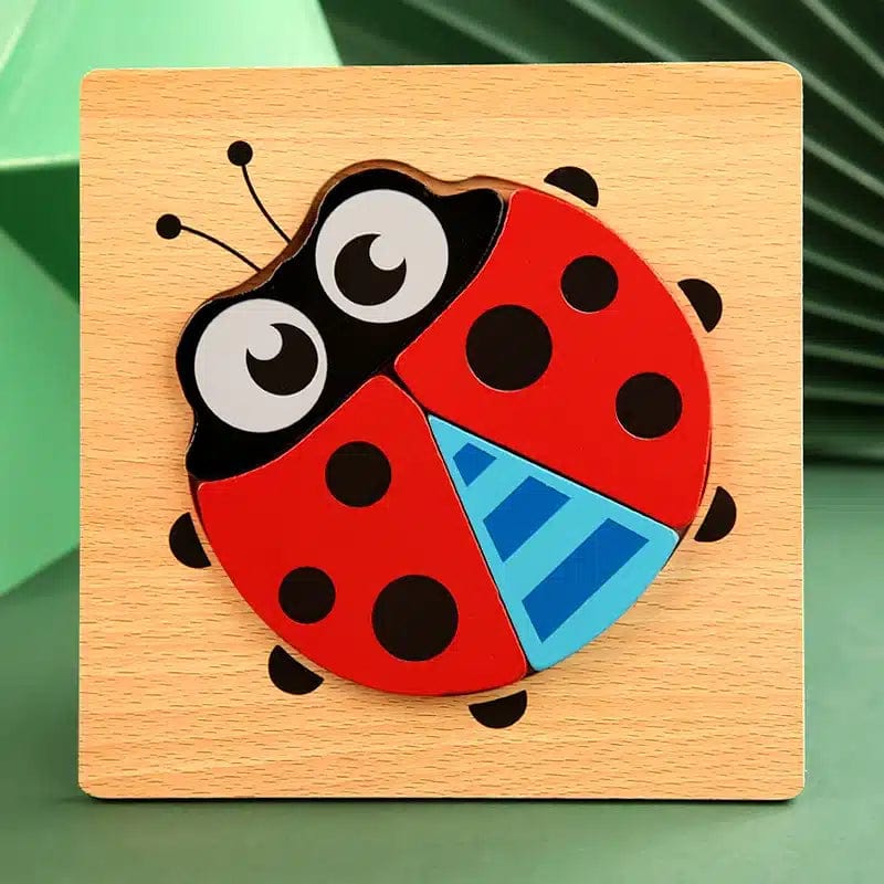 Ladybug 3D Wooden Puzzle Various Designs