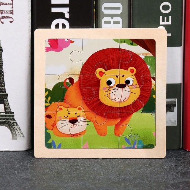 Lion Wooden Animal Puzzle