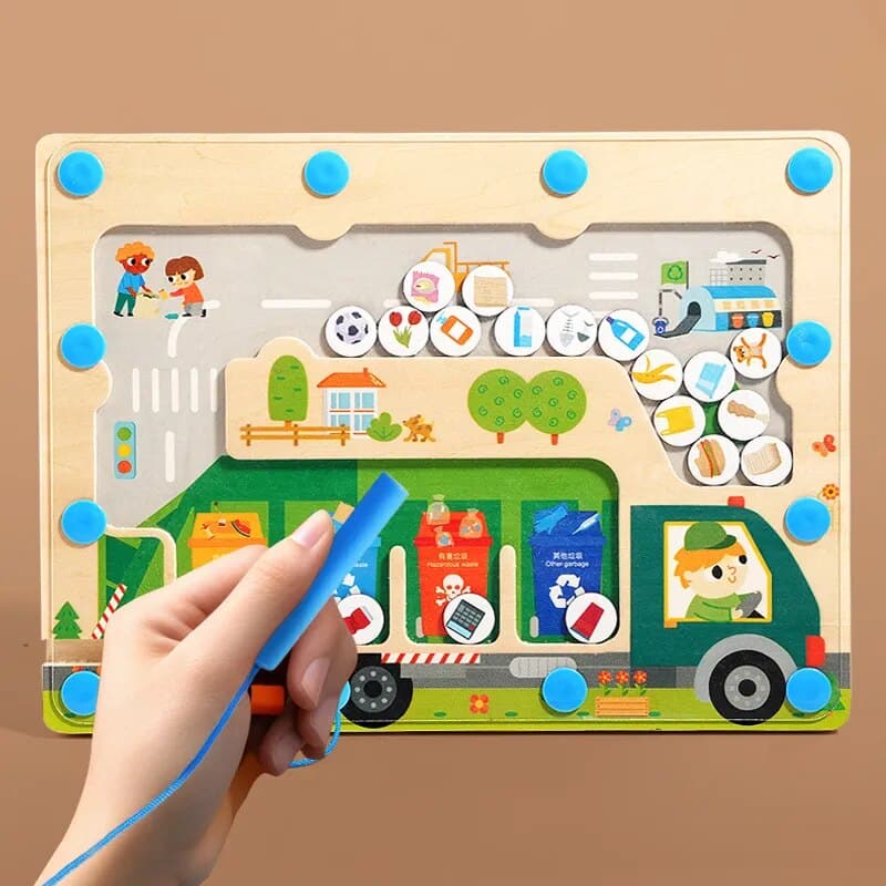 Magnetic Sorting Wooden Game for Children