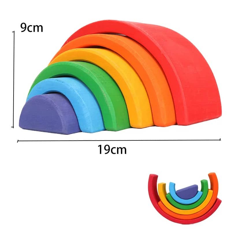 Montessori Wooden Rainbow