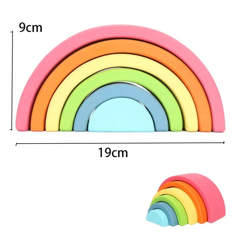 Montessori Wooden Rainbow