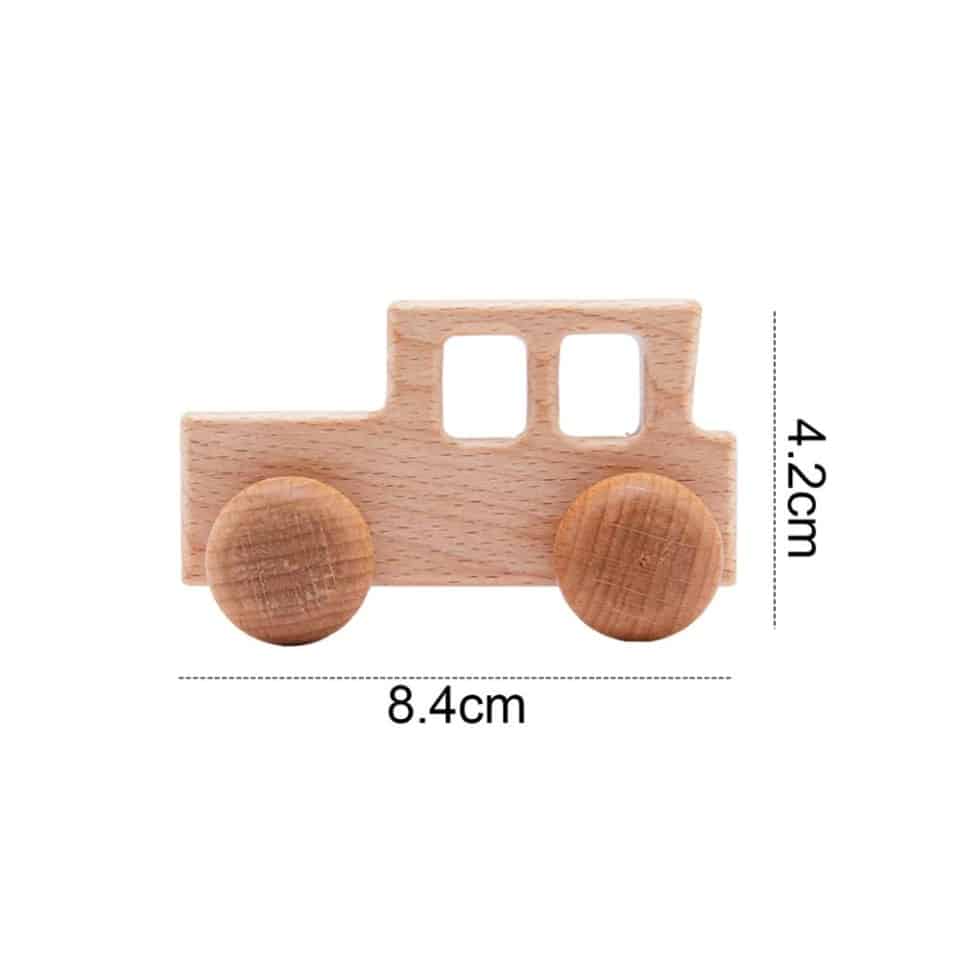 Old car Wooden Teething Ring - Cars