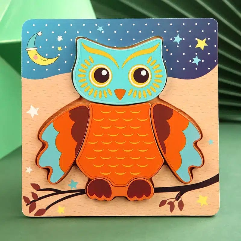 Owls 3D Wooden Puzzle Various Designs