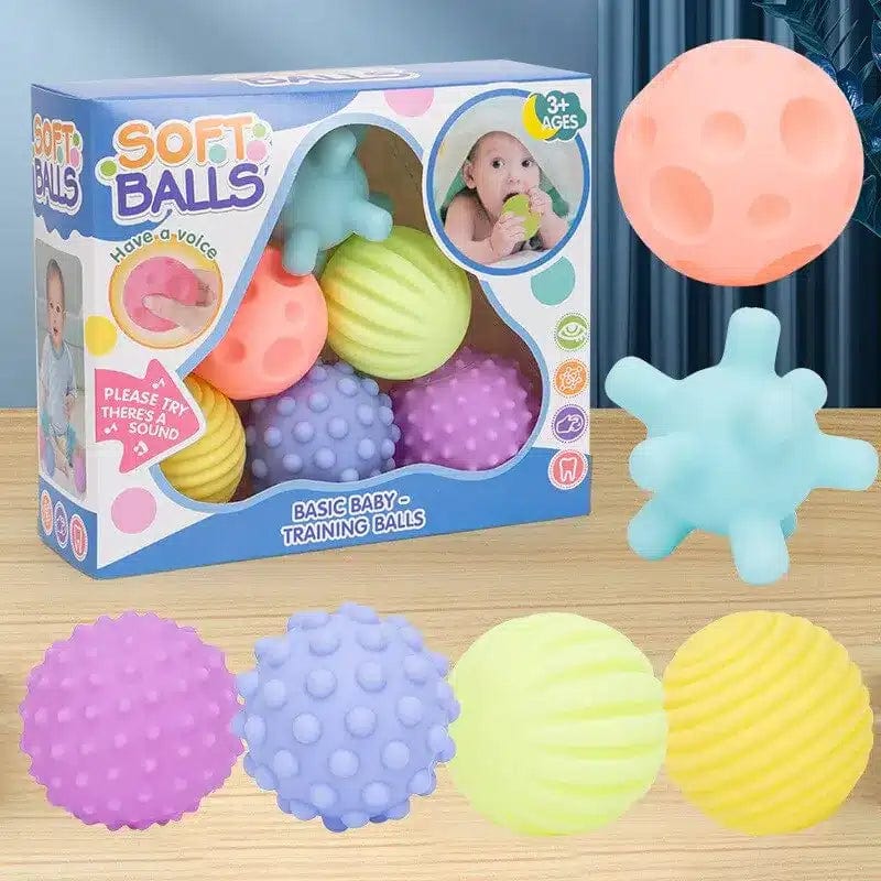 Set of 6 sensory balls for babies - Textured