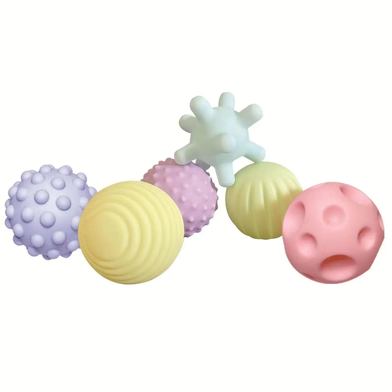 Set of 6 sensory balls for babies - Textured