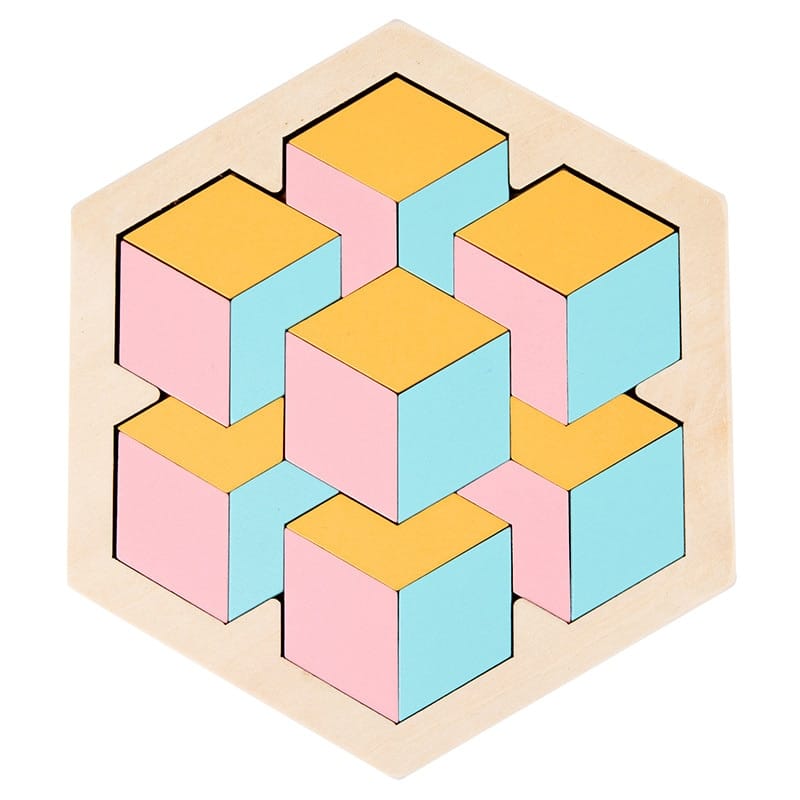 Tangram Cubes Pastel