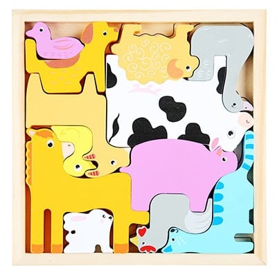 Tangram Farm Animals