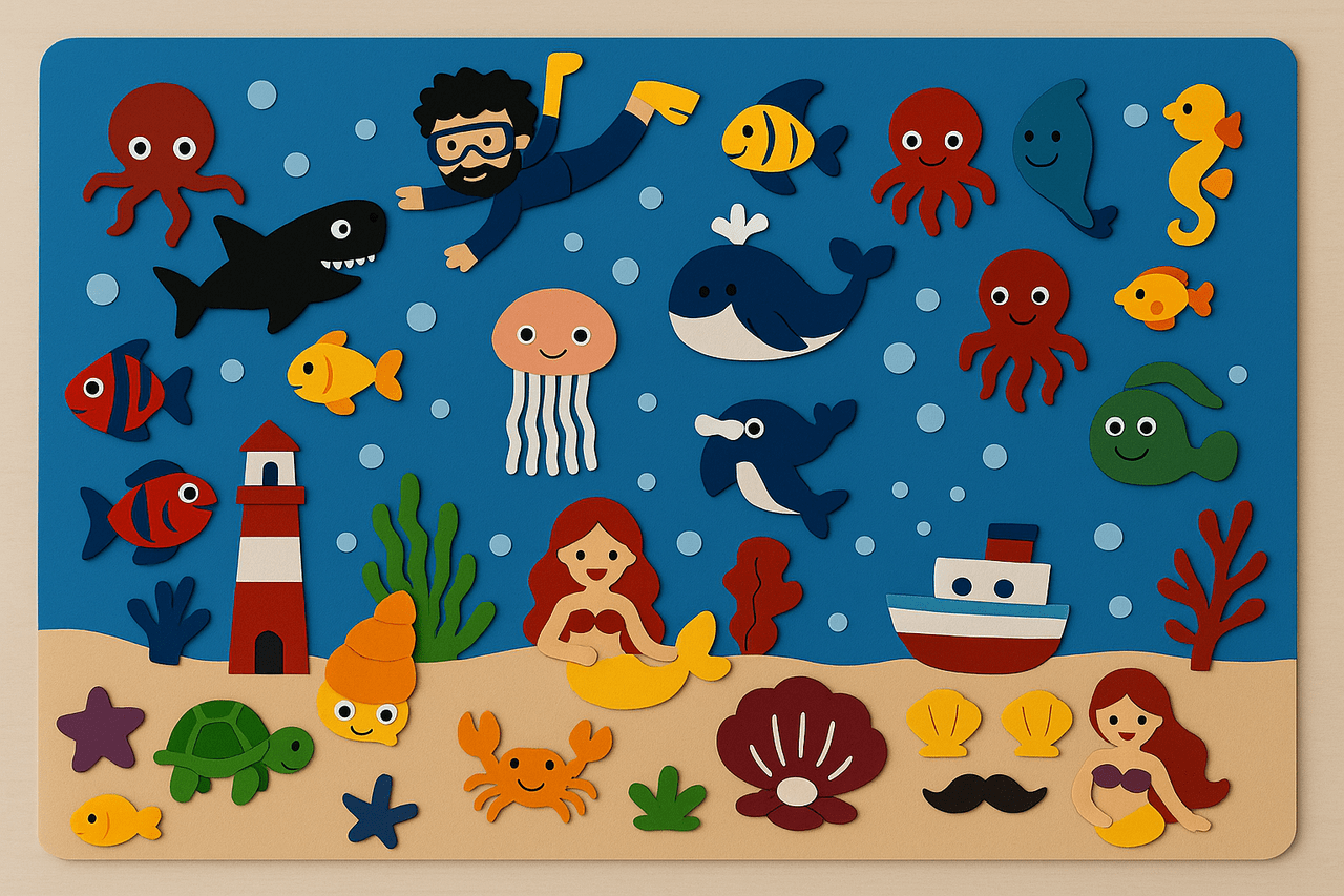 Underwater world FeltBoard™ – Endless Joy of Discovery and Play!