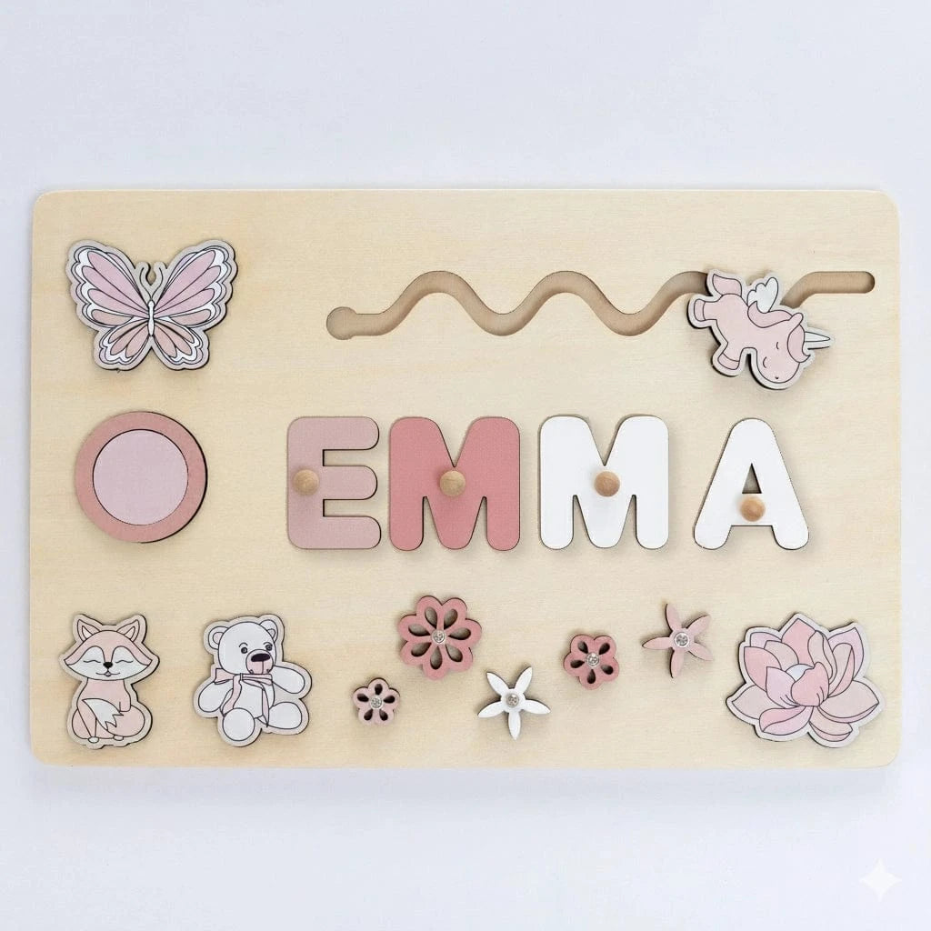 Unicorn Personalized Name Puzzle - Custom Made for Your Child
