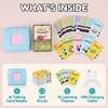 What's inside: 1 talking card reader, 224 words on flash cards, 12 learning themes, USB charging cable
