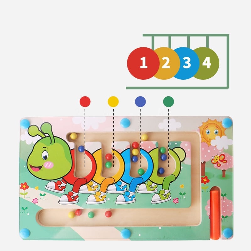 Wooden Magnetic Maze - Montessori Puzzle