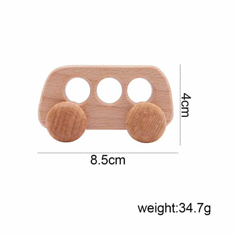 Wooden Teething Ring - Cars