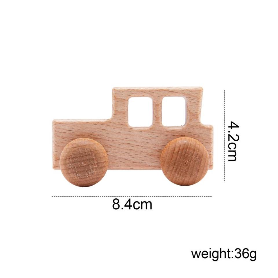 Wooden Teething Ring - Cars