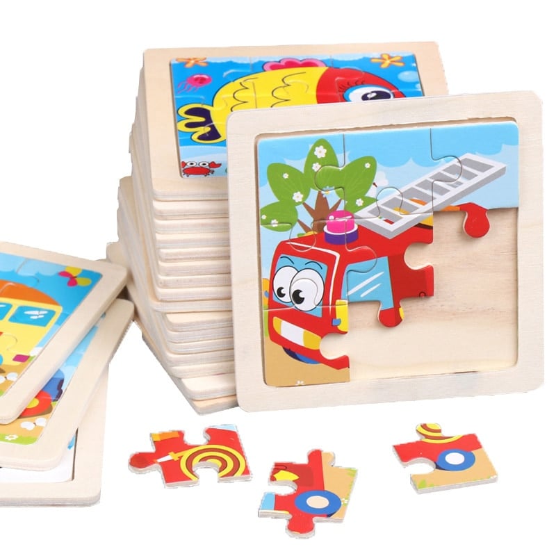 Wooden Vehicle Puzzle