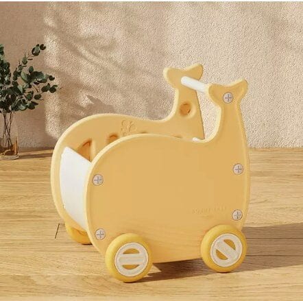 Yellow Baby Walker Cart - Whale