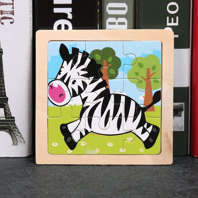 Zebra Wooden Animal Puzzle